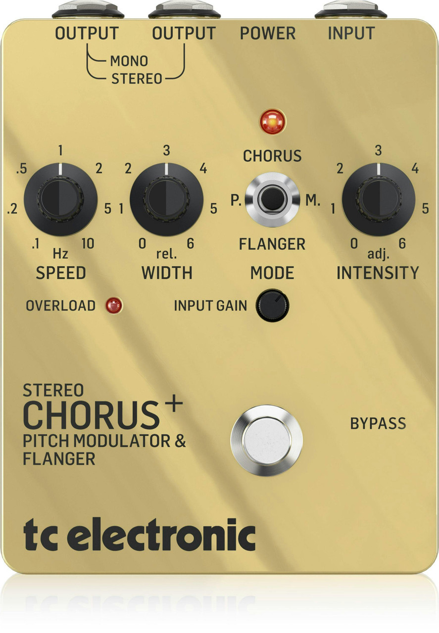TC Electronic SCF Stereo Chorus Flanger Pedal Gold Special Edition