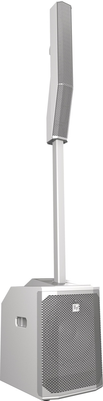 EV Evolve 50 Portable Column Array Active PA System in White EV Evolve 50 Portable Column Array Active PA System in White