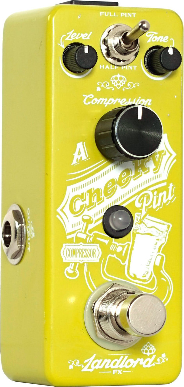 One Control Lemon Yellow 4K Compressor Pedal - Andertons Music Co.