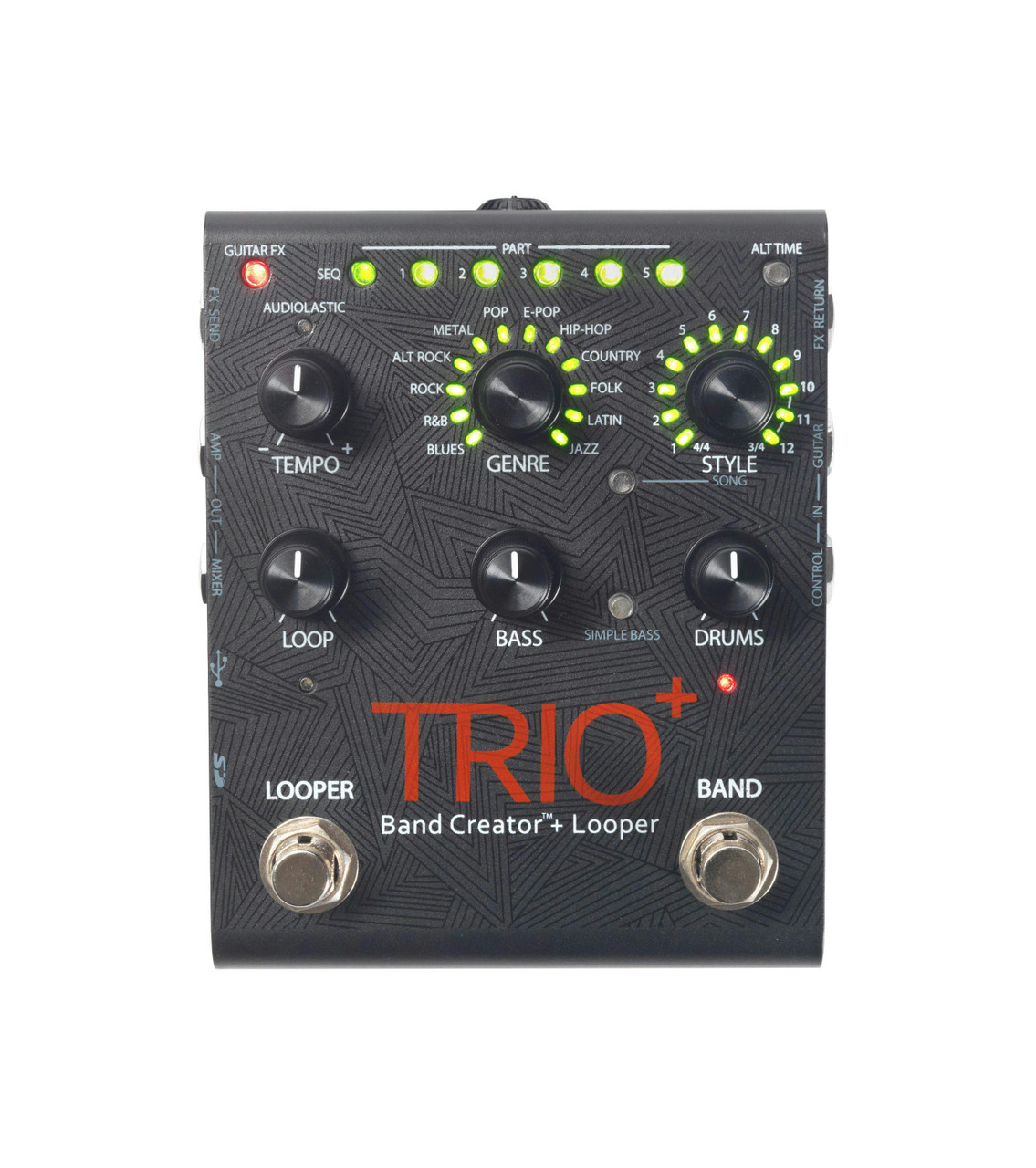DigiTech TRIO+ advanced Band Creator and Looper pedal DigiTech TRIO+ advanced Band Creator and Looper pedal