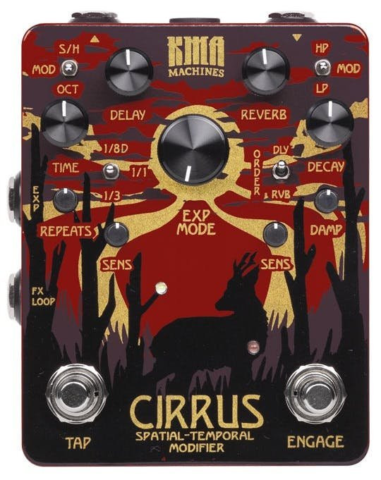 KMA Audio Machines Cirrus Delay / Reverb Pedal KMA Audio Machines Cirrus Delay / Reverb Pedal