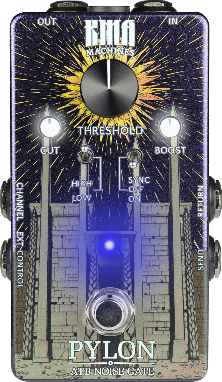 KMA Machines Pylon Active Transformer Boost Noise Gate Pedal KMA Machines Pylon Active Transformer Boost Noise Gate Pedal