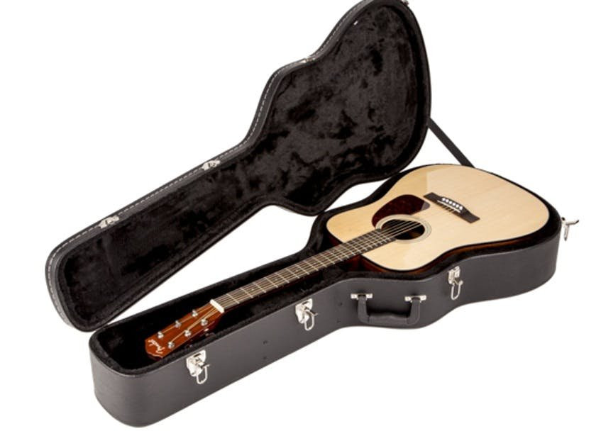 Fender Flat-Top Dreadnought Acoustic Guitar Case, Black