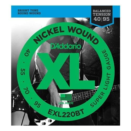 D'Addario XL220BT 40-95 Nickel Wound Bass Balanced Tension Super D'Addario XL220BT 40-95 Nickel Wound Bass Balanced Tension Super