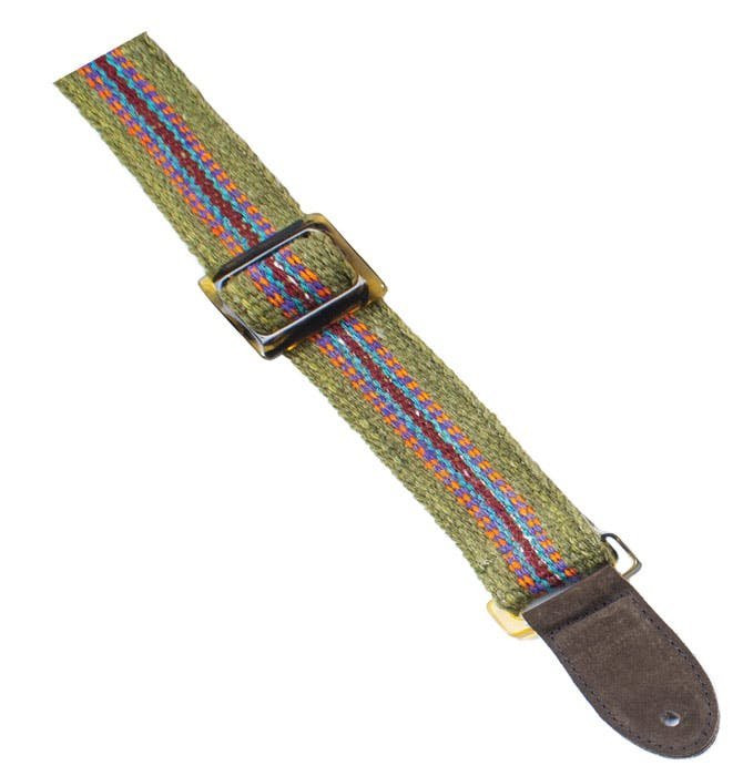Henry Heller Picador Series Handwoven Organic Guitar Strap in Green Henry Heller Picador Series Handwoven Organic Guitar Strap in Green