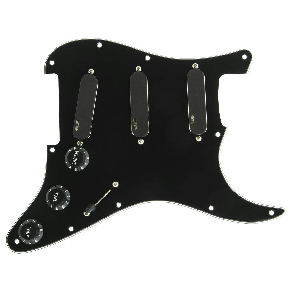 EMG DG20 David Gilmour Set of Pickups & Pickguard in Black EMG DG20 David Gilmour Set of Pickups & Pickguard in Black