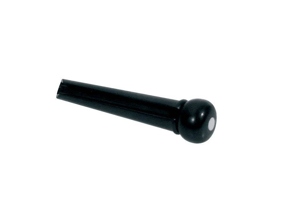 Acoustic Guitar Bridge Pins 12-Pack in Black With White Dot Acoustic Guitar Bridge Pins 12-Pack in Black With White Dot