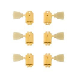 Gibson Deluxe Green Key Tuner Set in Vintage Gold Gibson Deluxe Green Key Tuner Set in Vintage Gold