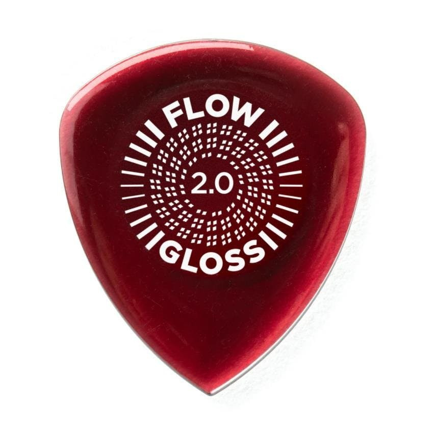 Dunlop Picks Flow Gloss 3.00mm Pack of 3 Dunlop Picks Flow Gloss 3.00mm Pack of 3