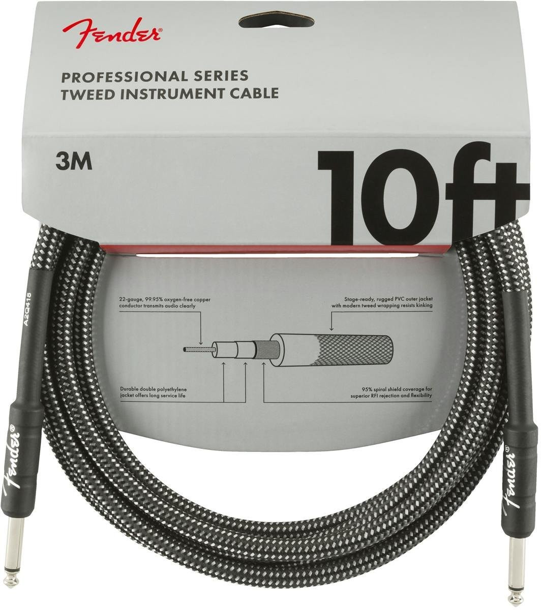 Fender Professional Series Instrument Cables 10 Gray Tweed Fender Professional Series Instrument Cables 10 Gray Tweed