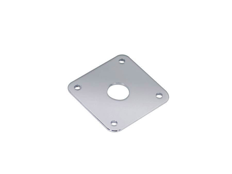Guitar Jack Plate (Square Shape) in Chrome Guitar Jack Plate (Square Shape) in Chrome