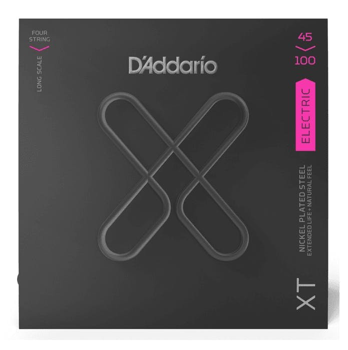 D'Addario XT Nickel Plated Steel Regular Light 45-100 Bass Strings D'Addario XT Nickel Plated Steel Regular Light 45-100 Bass Strings