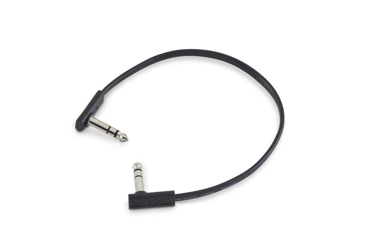 Rockboard Flat TRS Cable 30 cm - Black