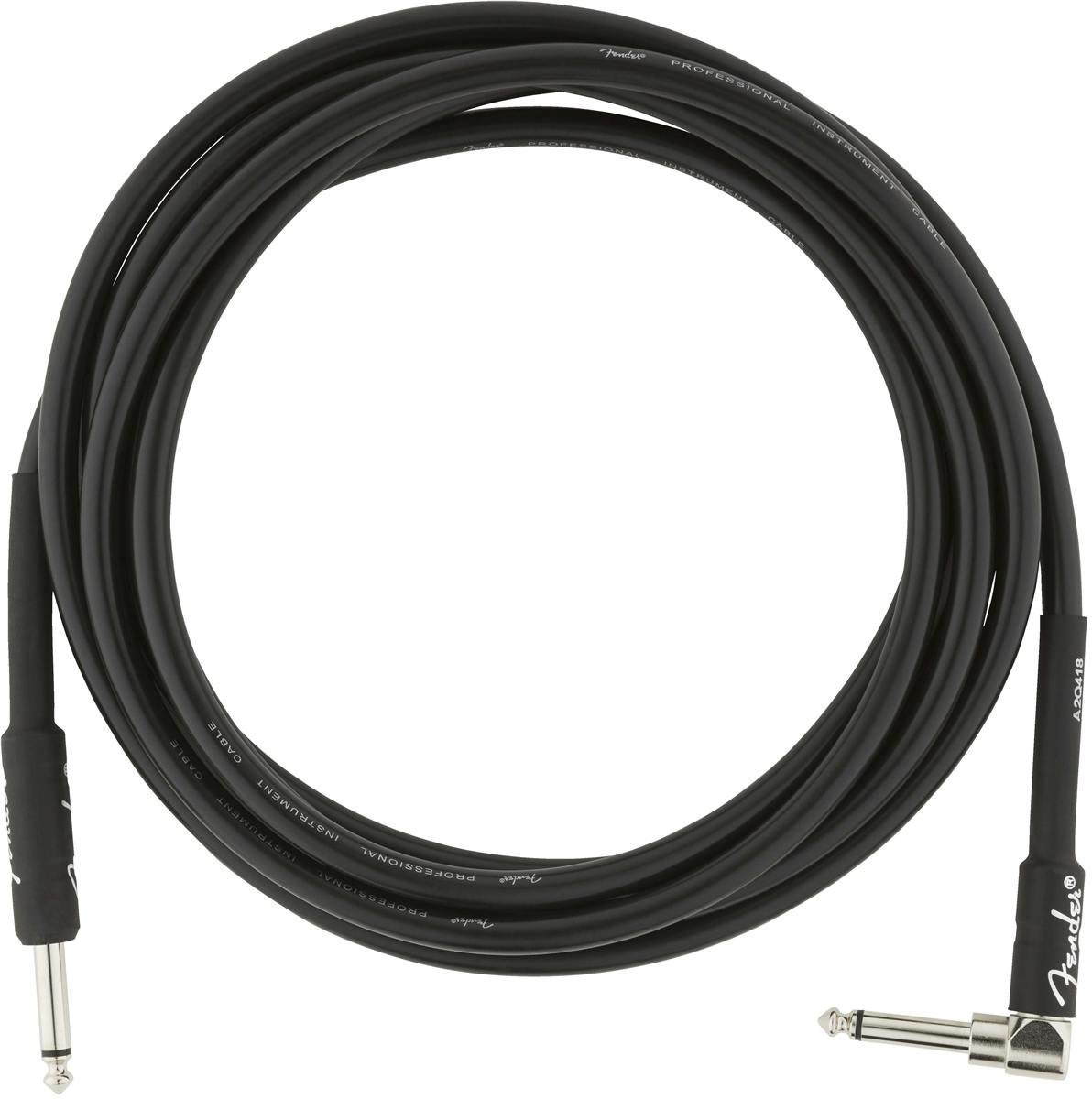 Fender Professional Series Instrument Cable Straight-Angle 10' in Black Fender Professional Series Instrument Cable Straight-Angle 10' in Black