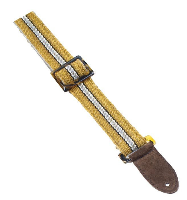 Henry Heller Picador Series Handwoven Organic Guitar Strap in Tan and Grey Henry Heller Picador Series Handwoven Organic Guitar Strap in Tan and Grey