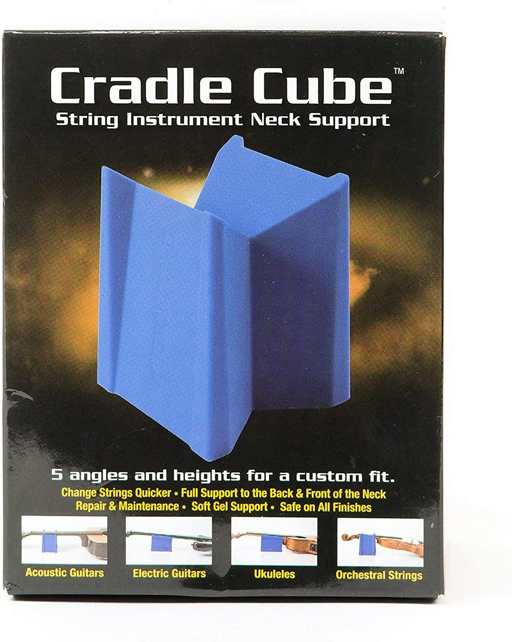 MusicNomad Cradle Cube Neck Support for All Stringed Instruments MusicNomad Cradle Cube Neck Support for All Stringed Instruments