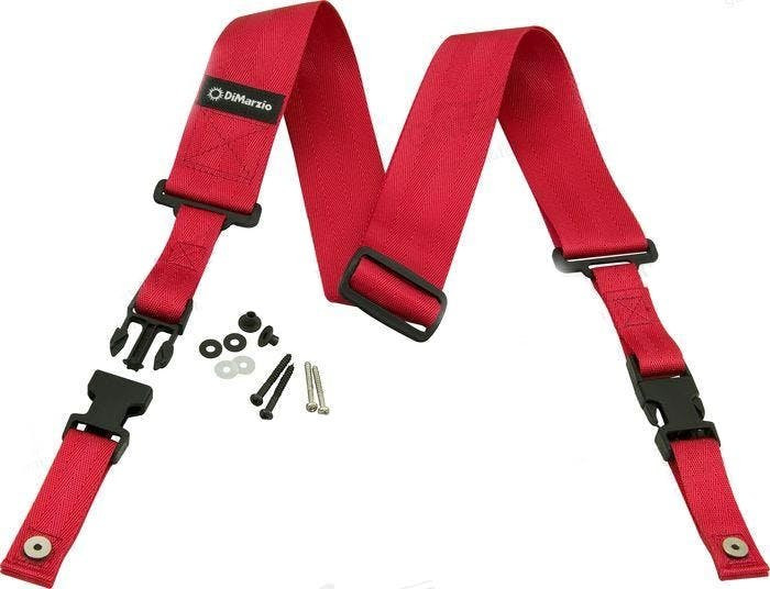 Dimarzio ClipLock 2" Nylon Strap in Red Dimarzio ClipLock 2" Nylon Strap in Red