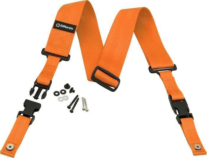 Dimarzio ClipLock 2" Nylon Strap in Orange Dimarzio ClipLock 2" Nylon Strap in Orange