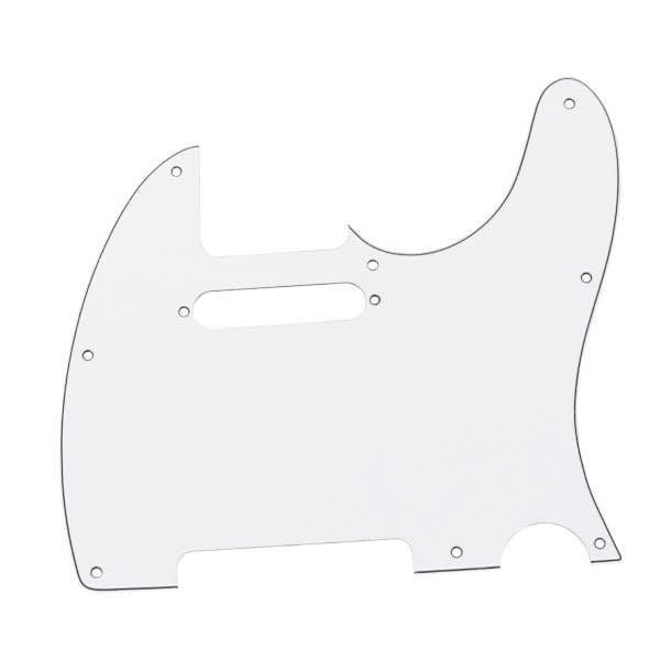 Fender Telecaster Scratch Plate 3-Ply White 8 Screw