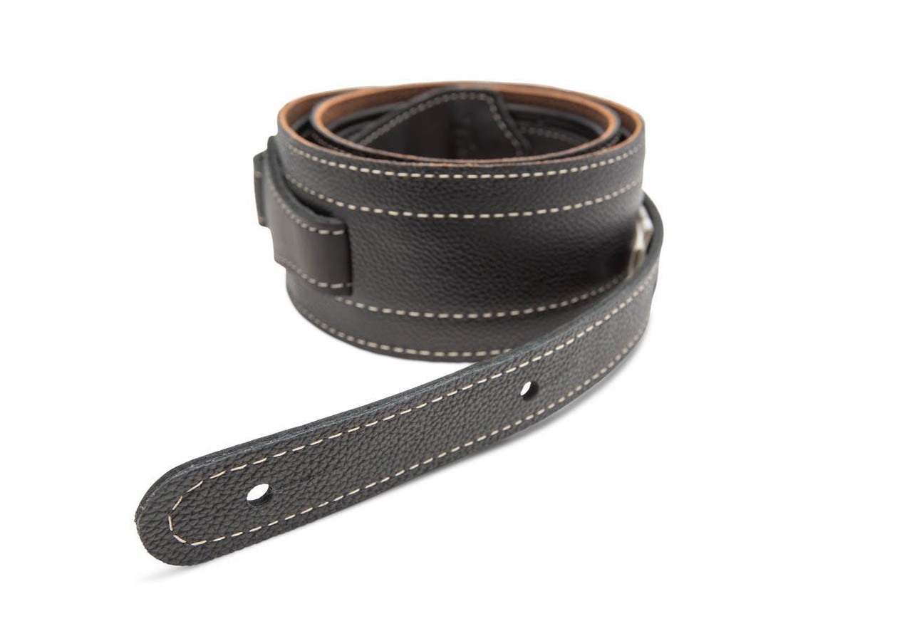 Taylor American Dream Leather Strap, Brown/Black with white stitching Taylor American Dream Leather Strap, Brown/Black with white stitching