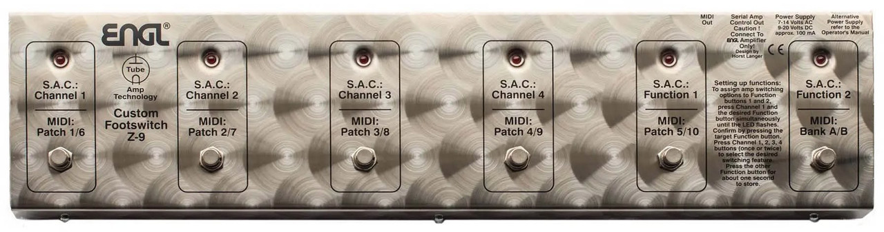 ENGL Amps SAC-MIDI Foot Controller E606SE E6452 E646 E6502 E651 ENGL Amps SAC-MIDI Foot Controller E606SE E6452 E646 E6502 E651