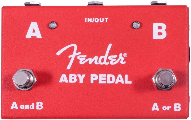 Fender 2-Switch ABY Switcher Pedal in Red Fender 2-Switch ABY Switcher Pedal in Red
