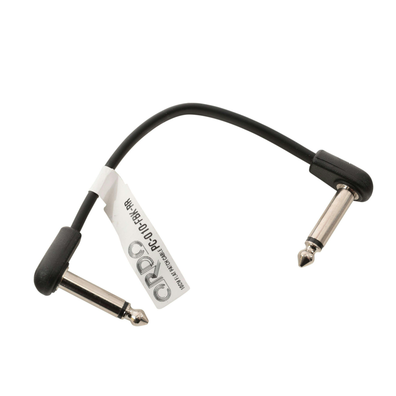 Ordo Flat Patch Cable 10cm Black Right Angle to Right Angle
