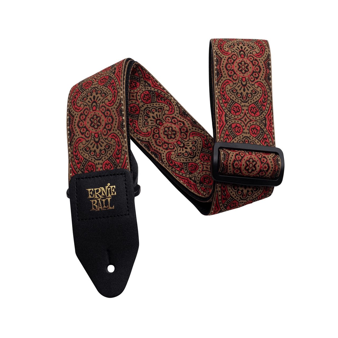 Ernie Ball Classic Jacquard Guitar Strap in Crimson Paisley