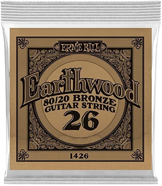 Ernie Ball Single 80/20 Bronze Acoustic Guitar String 26 Ernie Ball Single 80/20 Bronze Acoustic Guitar String 26