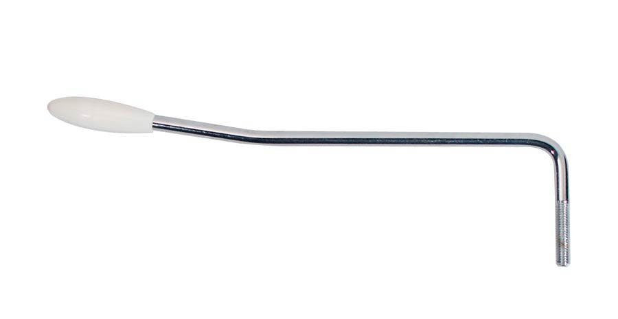 Tremolo Arm with White Cap in Chrome - 6mm Tremolo Arm with White Cap in Chrome - 6mm