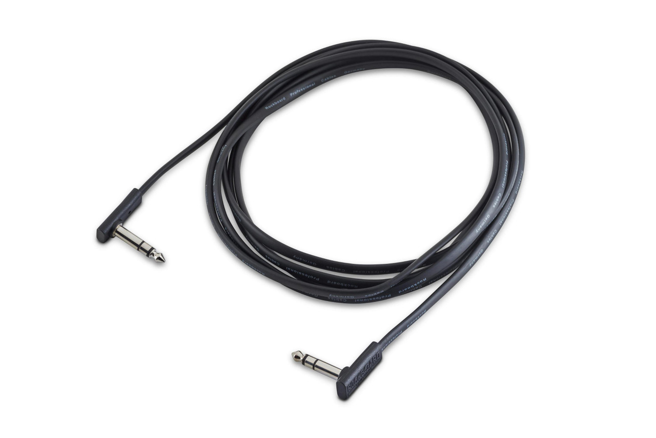 Rockboard Flat TRS Cable 300 cm- Black