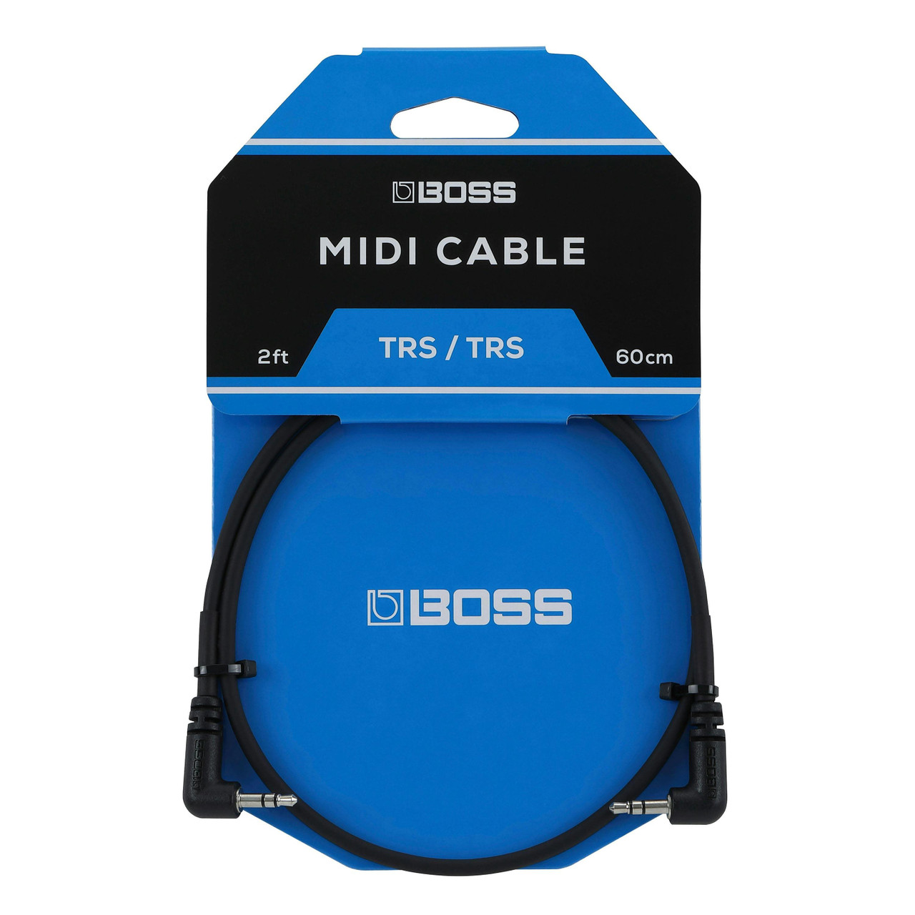 Boss 2 FT 60cm Midi Cable with Right Angle Boss 2 FT 60cm Midi Cable with Right Angle