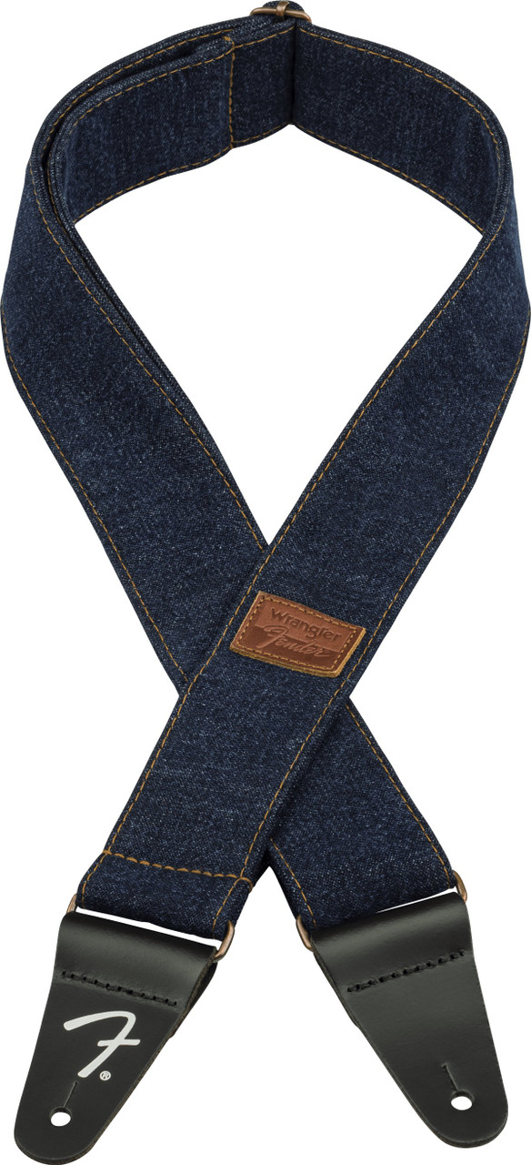 Fender x Wrangler Denim Guitar Strap in Dark Indigo