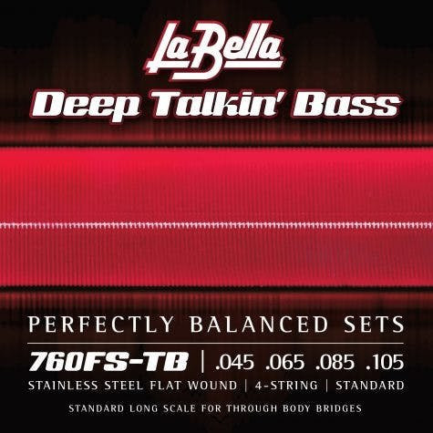 La Bella 760FS Deep Talkin' Bass Flat Wound Thru-Body Bass Strings - 45-105 La Bella 760FS Deep Talkin' Bass Flat Wound Thru-Body Bass Strings - 45-105