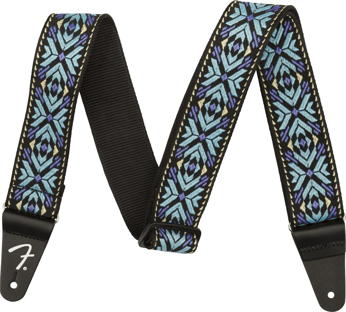 Fender Pasadena Woven Guitar Strap in Blue Snowflake Fender Pasadena Woven Guitar Strap in Blue Snowflake