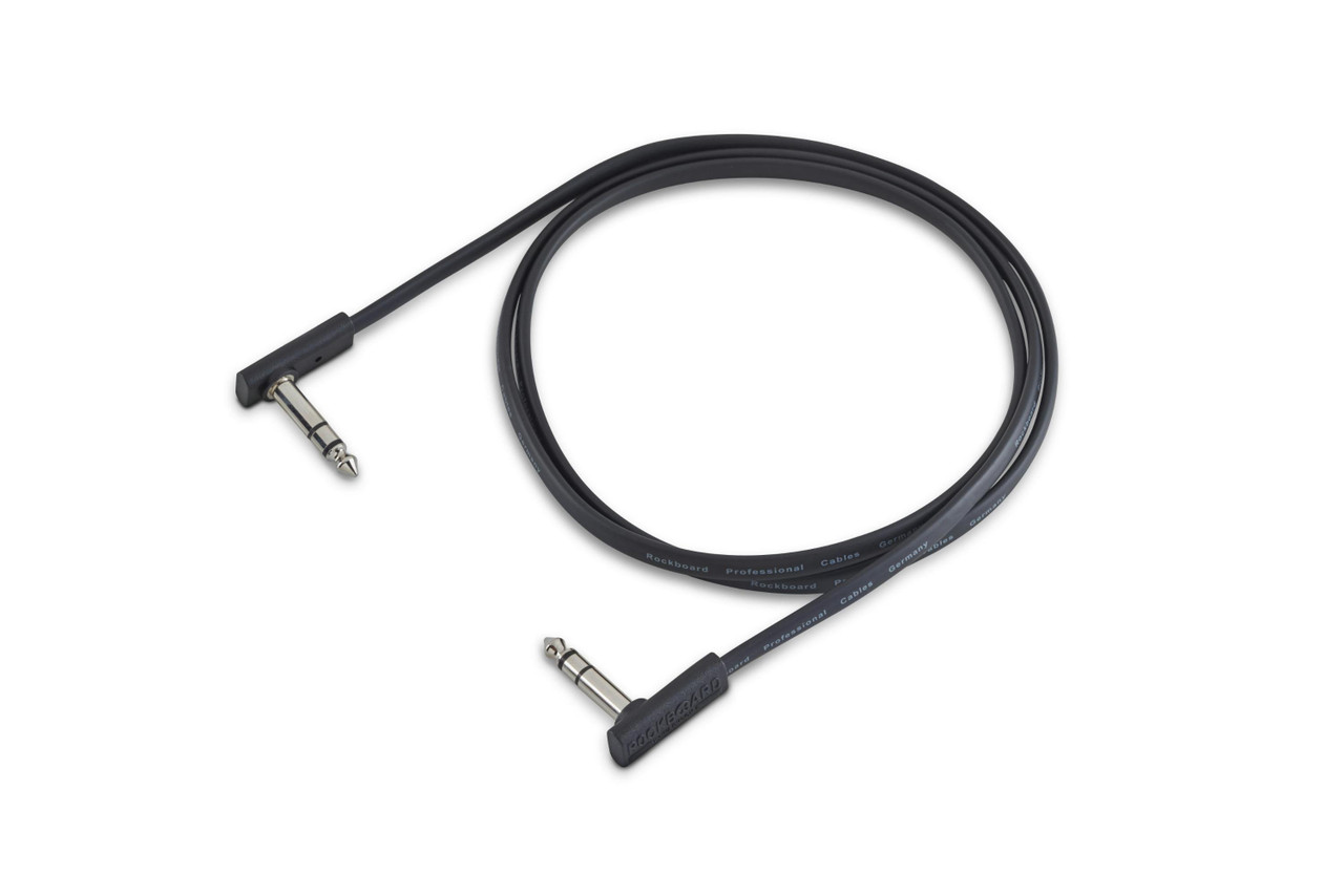 Rockboard Flat TRS Cable 120 cm- Black