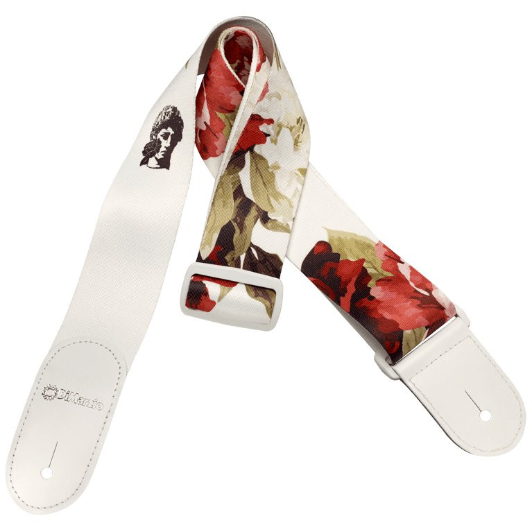 DiMarzio Polyphia Floral Muse White Standard Strap