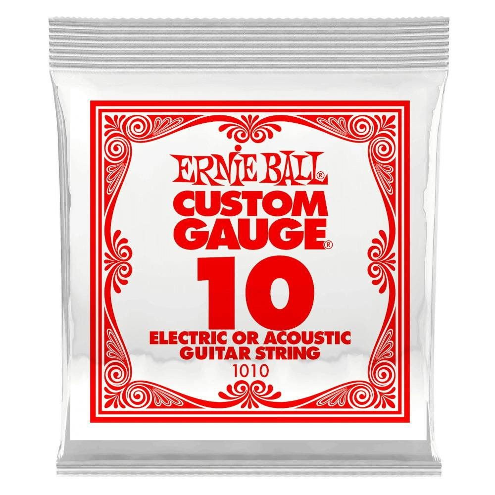 Ernie Ball Single Plain Guitar String 10 Ernie Ball Single Plain Guitar String 10