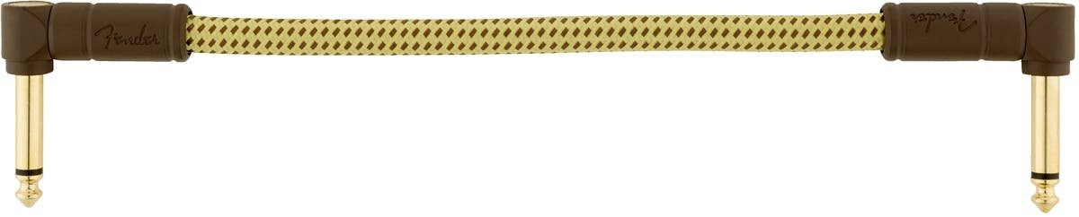 Fender Deluxe Series Instrument Cables Angle/Angle 6" in Tweed Fender Deluxe Series Instrument Cables Angle/Angle 6" in Tweed