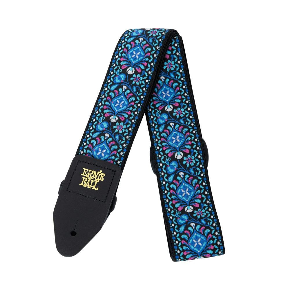 Ernie Ball Classic Jacquard Guitar Strap Indigo Orchard