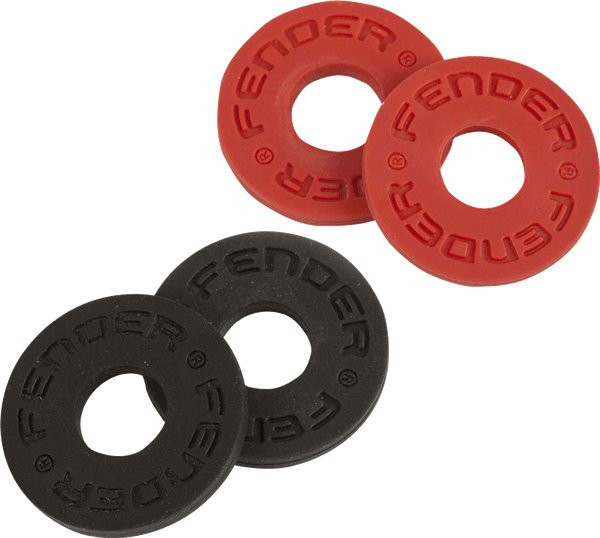 Fender Strap Blocks 4 Pack - Black and Red Fender Strap Blocks 4 Pack - Black and Red