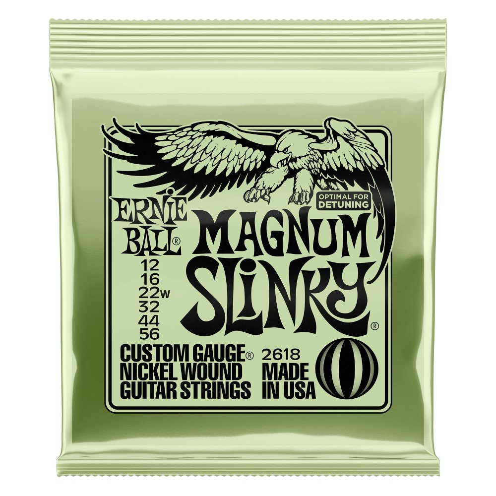 Ernie Ball Magnum Slinky Nickel Wound Electric Guitar Strings 12 - 56 Gauge Ernie Ball Magnum Slinky Nickel Wound Electric Guitar Strings 12 - 56 Gauge