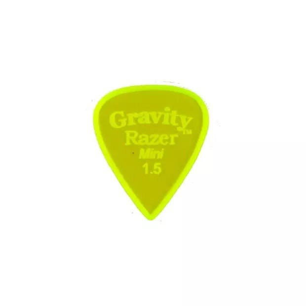 Gravity Razer Mini 1.5mm Pick (Green) - Polished edges Gravity Razer Mini 1.5mm Pick (Green) - Polished edges