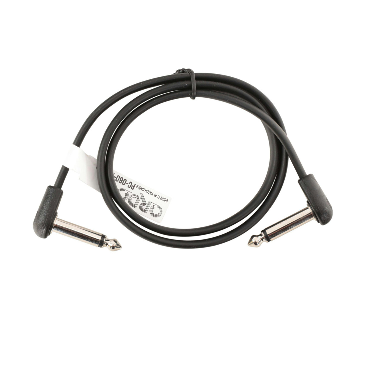Ordo Flat Patch Cable 60cm Black Right Angle to Right Angle Ordo Flat Patch Cable 60cm Black Right Angle to Right Angle