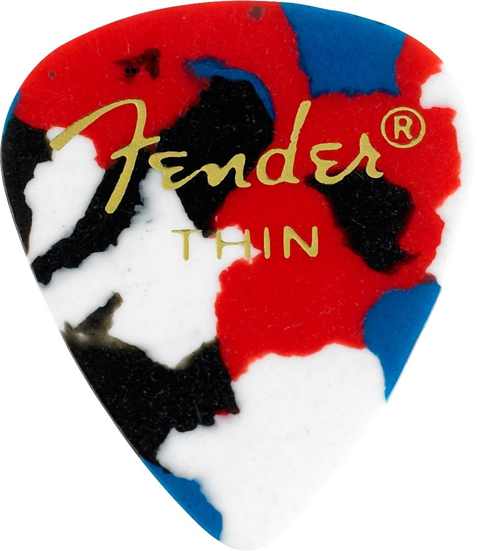 Fender Thin Picks Confetti Pack of 12 Fender Thin Picks Confetti Pack of 12