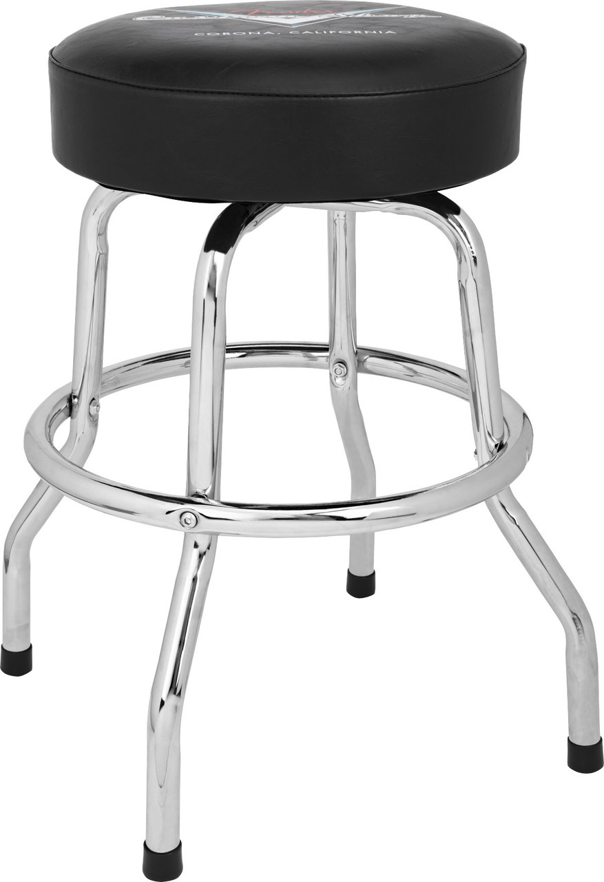 Fender Custom Shop Chevron Logo 24" Barstool in Black Chrome Fender Custom Shop Chevron Logo 24" Barstool in Black Chrome