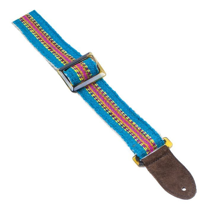 Henry Heller Picador Series Handwoven Organic Guitar Strap in Blue