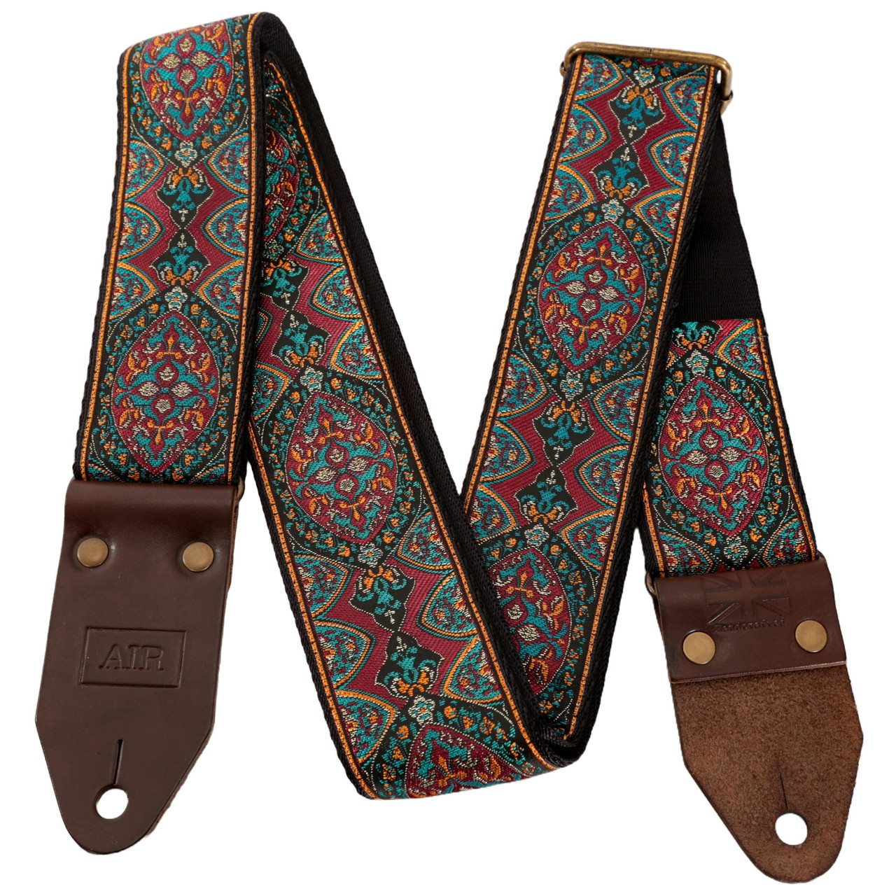 Air Straps Limited Edition Handcrafted Kashmir Two Guitar Strap Air Straps Limited Edition Handcrafted Kashmir Two Guitar Strap