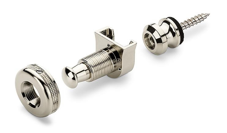 Schaller Guitar S-Lock Pair Nickel Plate Strap Locks Schaller Guitar S-Lock Pair Nickel Plate Strap Locks