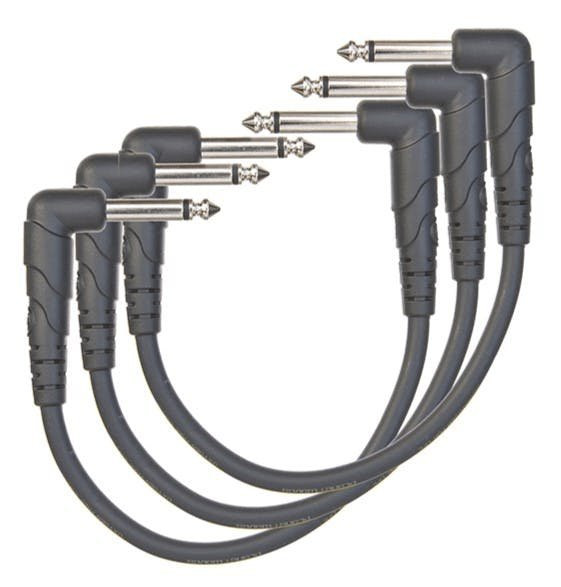 D'Addario Classic Series Patch Cable 3-pack 6 inches D'Addario Classic Series Patch Cable 3-pack 6 inches
